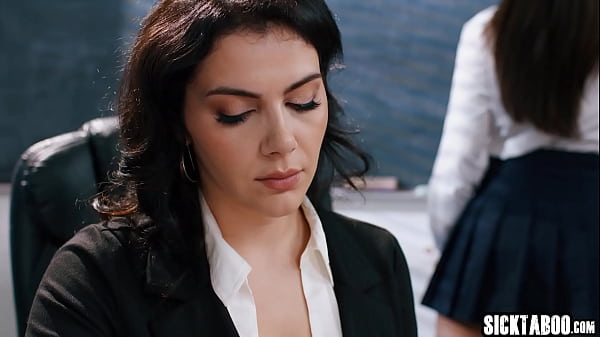 Big ass teen student Gal Ritchie fucked by big tits MILF lesbian teacher Valentina Nappi