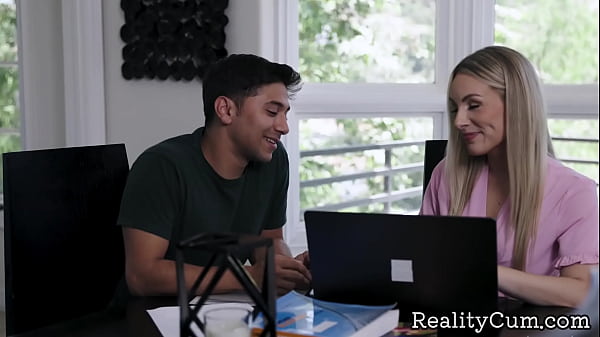 Stunning busty blonde milf teach boy how to fuck her good – Bunny Madison, Max Fills