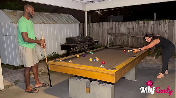 Trailer Samantha loses at Pool and takes long BBC on MilfCandy