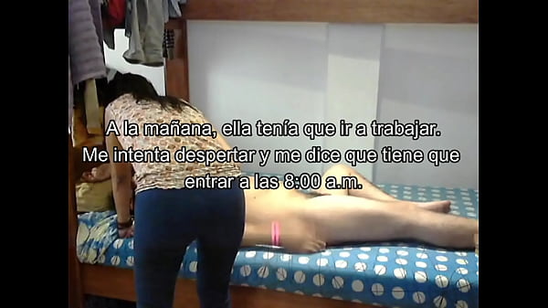 Se hace tarde para el trabajo pero prefiere quedarse a cachar casero. Tetona gritona e infiel.