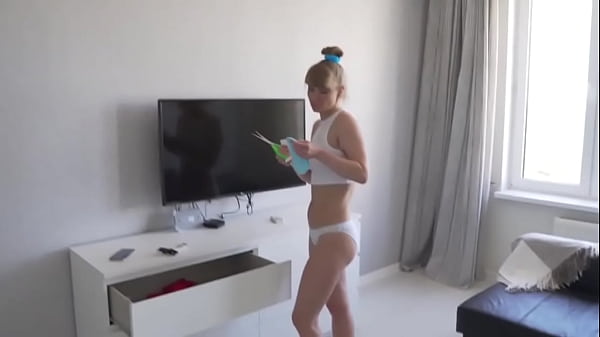 While parents are not at home, Stepsister asked brother to try Socksjob and Footjob for the first time Family therapy