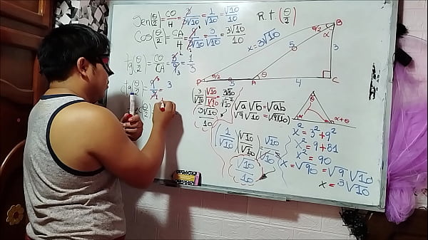 19 Trigonometría: La mitad de un ángulo (37/2) grados – Matemáticas Sexuales