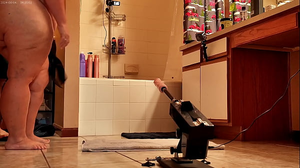 Fucked hard by machine while sucking cock bigpeach691, plumber821