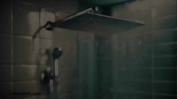 Hot teen model took a shower