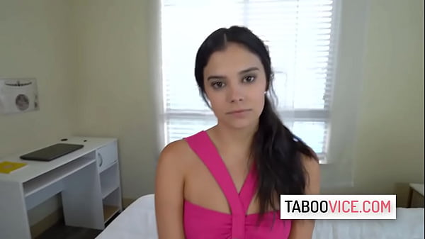 Hot brunette stepdaughter loves to fuck with her stepdad after doing yoga – Violet Starr