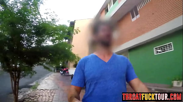 Marcela sucked big white dick and perfect ass Latina enjoyed deepthroat