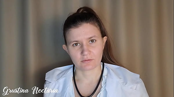 Toxic Russian doctor tried to dominate during the medical examination, but fucked her in a mouth ASMR