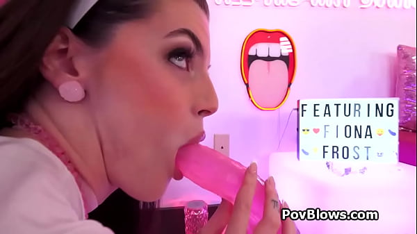 Gagging Fiona swaps dildo for a hard dick
