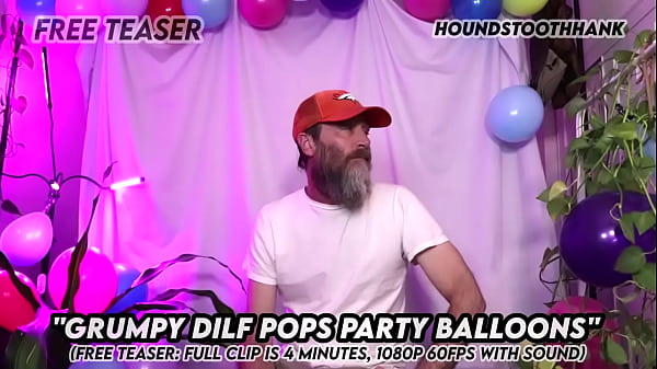 Grumpy DILF Pops Party Balloons