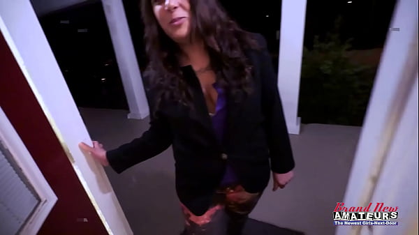 Busty Horny Brunette Kai Willow Rubs Her Pussy While She Sucks A Big Cock!