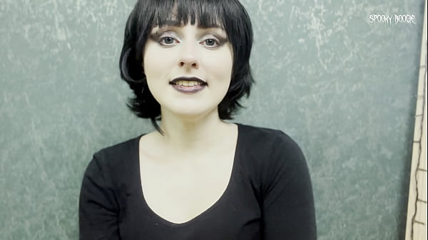 Horny goth Mavis Dracula seduced you to fuck her pink pussy and cum on feet