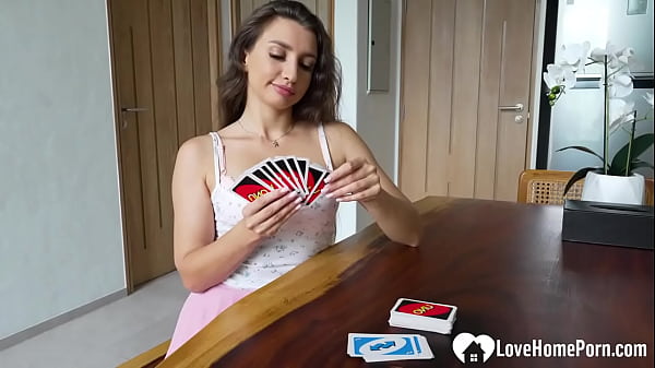 Our Card Game Bet Ends with Her Pussy Fucked Hard