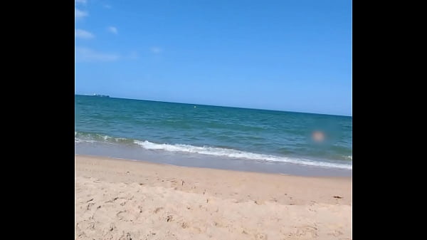 Fucking my Asian girlfriend in a tent on a public beach. I cum inside!