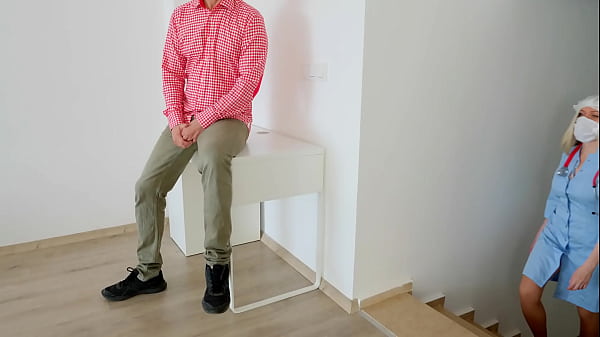 Hot Doctor Gives Sloppy Blowjob and Gets Fucked Hard in the Hospital Hallway