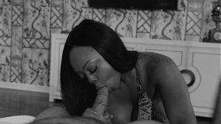THICK EBONY JAYDEN STARR SLOPPY BLOWJOB AND HARDCORE FUCK ENDS WITH MESSY TITJOB